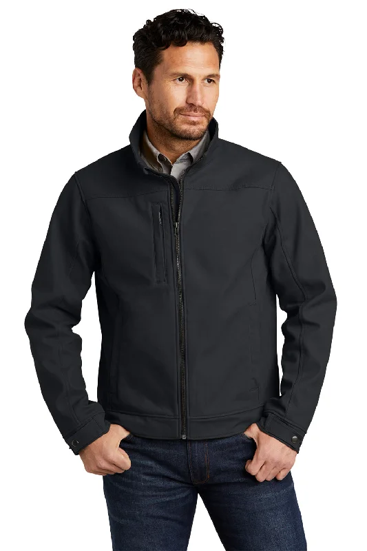 CornerStone Mens Duck Cloth Water Resistant Full Zip Jacket - Charcoal Grey