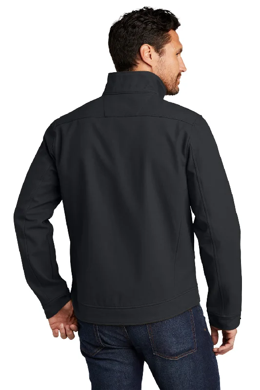 CornerStone Mens Duck Cloth Water Resistant Full Zip Jacket - Charcoal Grey