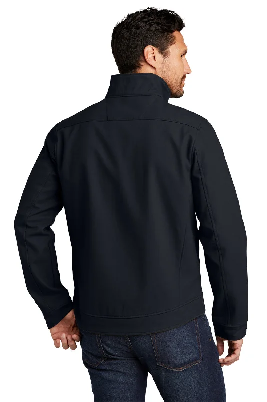 CornerStone Mens Duck Cloth Water Resistant Full Zip Jacket - Navy Blue