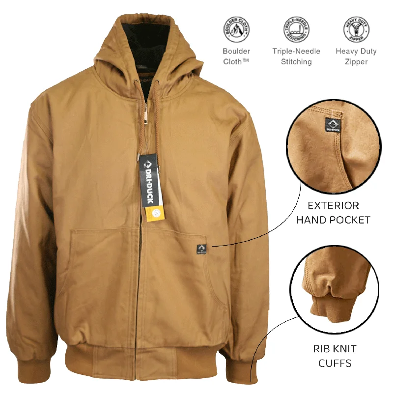 Dri Duck Men's Jacket Saddle Brown Cheyenne Canvas (S01)