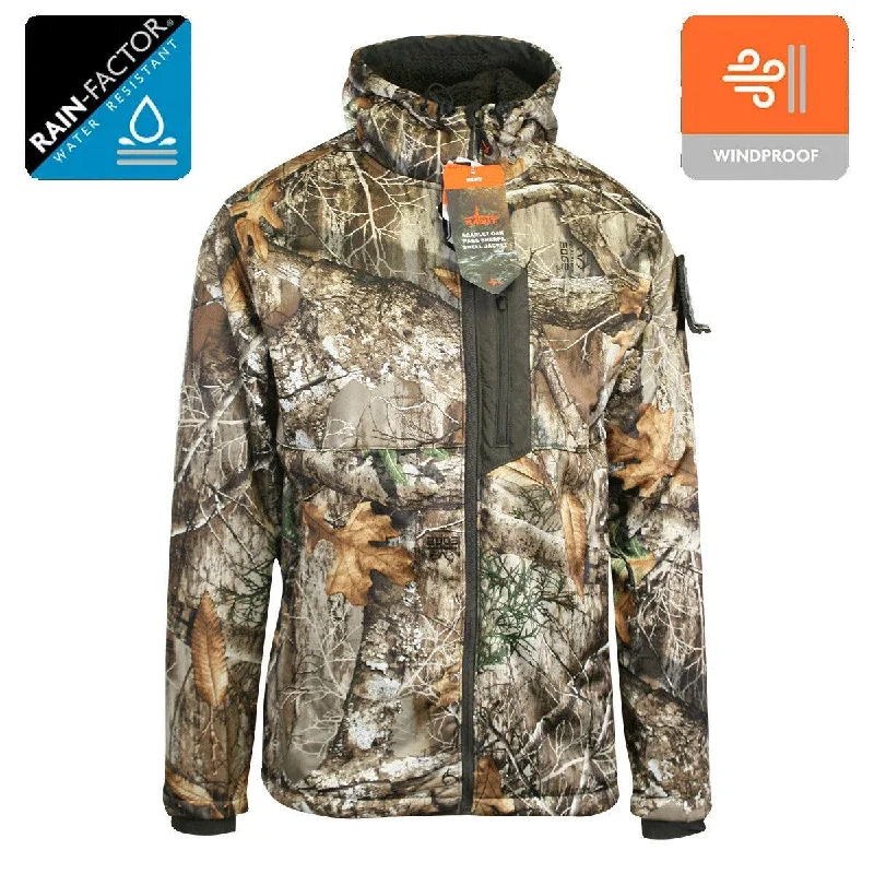 Habit Men's Jacket Realtree Edge Rain-Factor Sherpa Shell (S02)