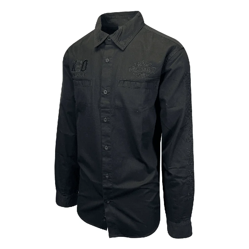 Branded  Men's Black Shirt 120th Anniversary Long Sleeve (S70)