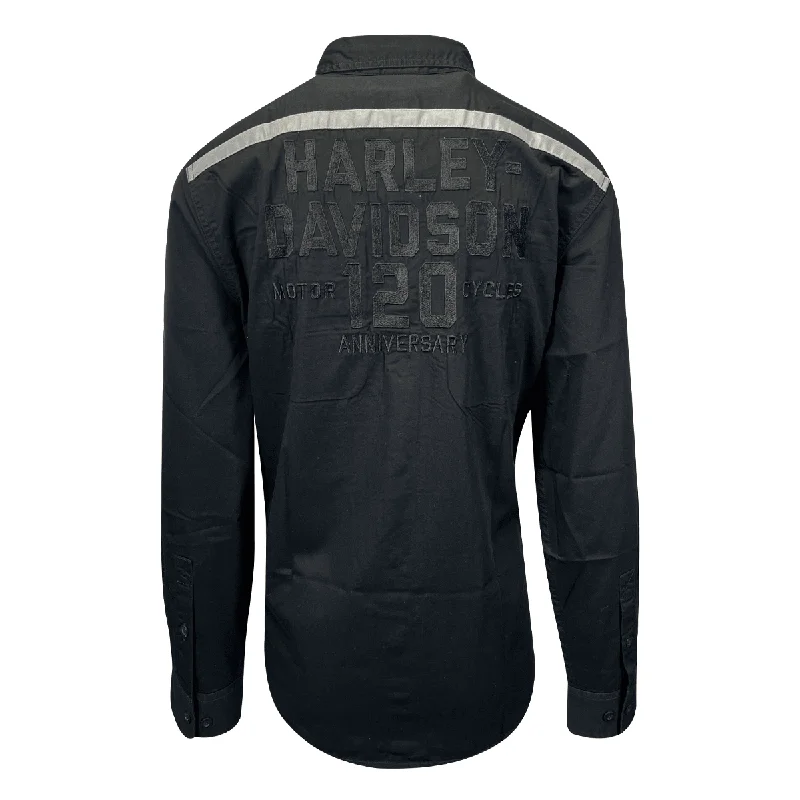 Branded  Men's Black Shirt 120th Anniversary Long Sleeve (S70)