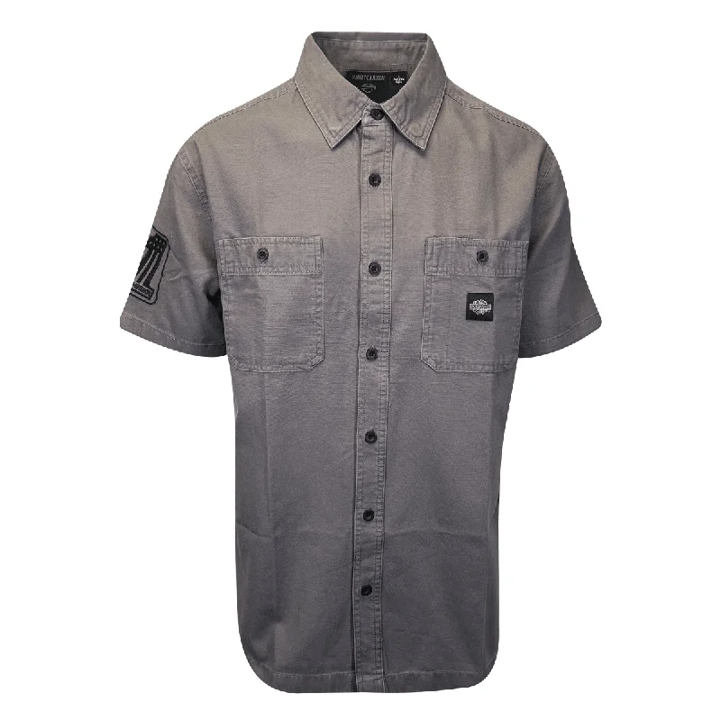 Branded  Men's Blackened Pearl Shirt Forever Canvas S/S (S66)