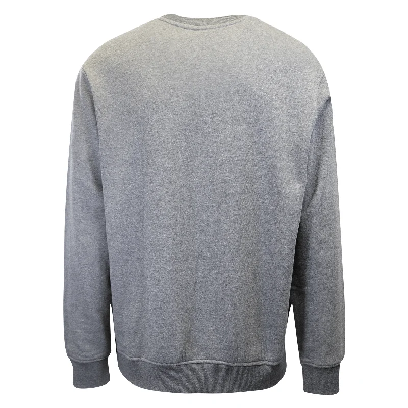 Branded  Men's Heather Grey Official Logo L/S Pullover Sweatshirt (S01)