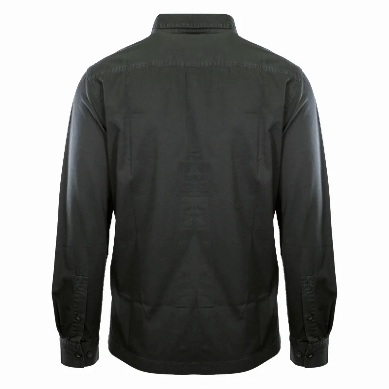 Branded  Men's Shirt Black Beauty Bar & Shield Long Sleeve (S65)