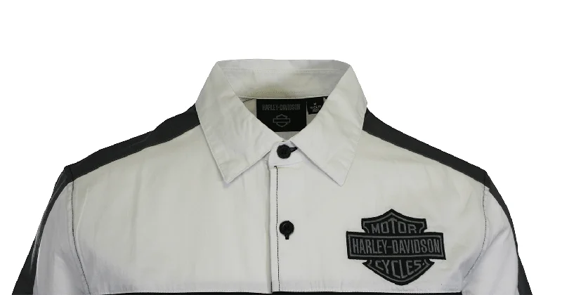 Branded  Men's Shirt Black Beauty Colorblocked Darting Short Sleeve (S57)