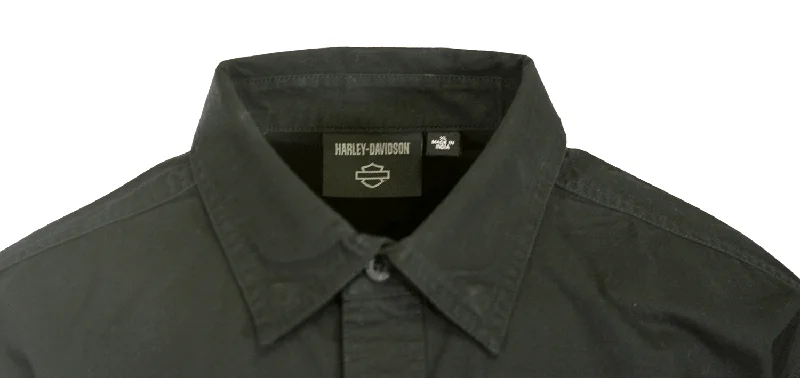 Branded  Men's Shirt Black Beauty Park Shirt L/S Woven (S64)