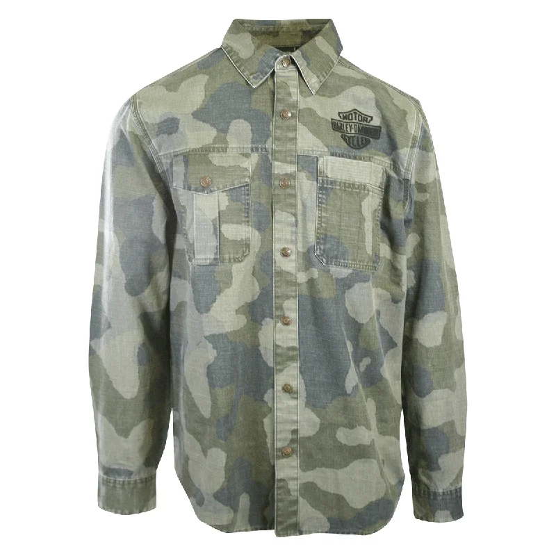 Branded Men's Shirt Camo Military-inspired Street Surplus L/S (S58)