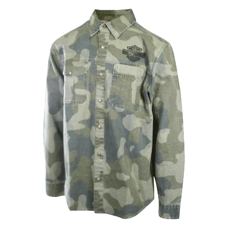 Branded Men's Shirt Camo Military-inspired Street Surplus L/S (S58)