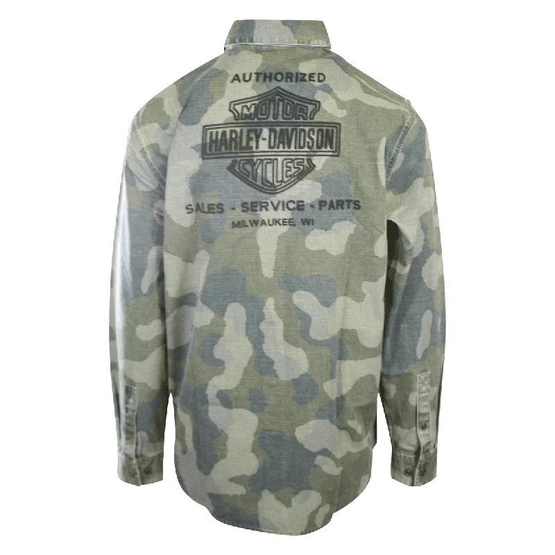 Branded Men's Shirt Camo Military-inspired Street Surplus L/S (S58)