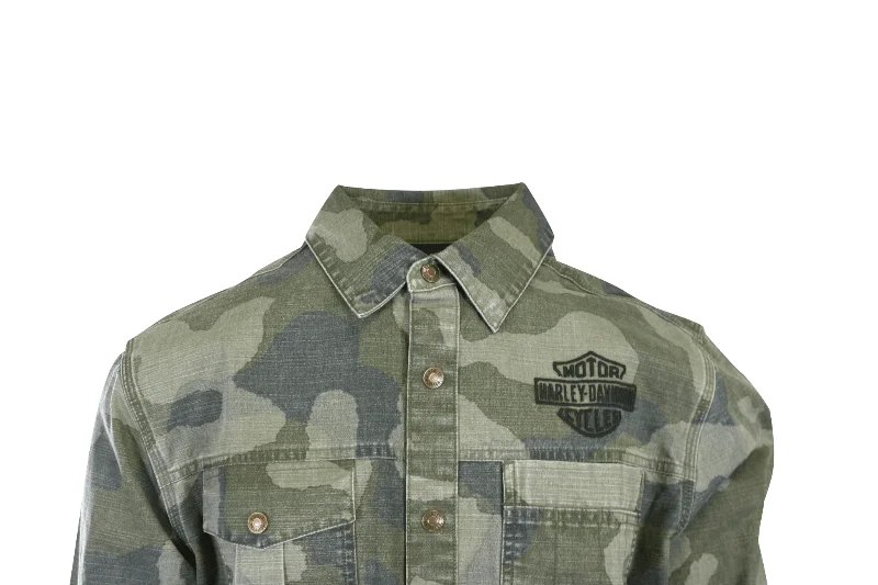 Branded Men's Shirt Camo Military-inspired Street Surplus L/S (S58)