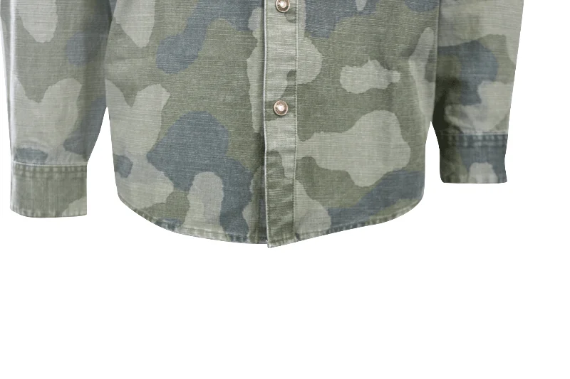 Branded Men's Shirt Camo Military-inspired Street Surplus L/S (S58)