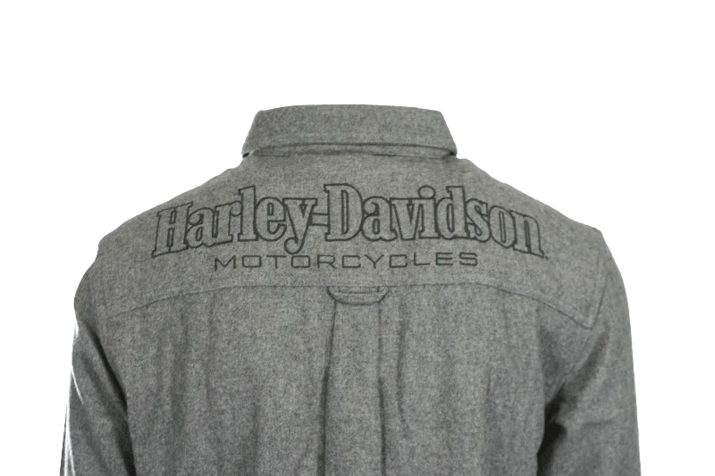 Branded  Men's Shirt Dark Grey Shadow Long Sleeve Woven (S60)