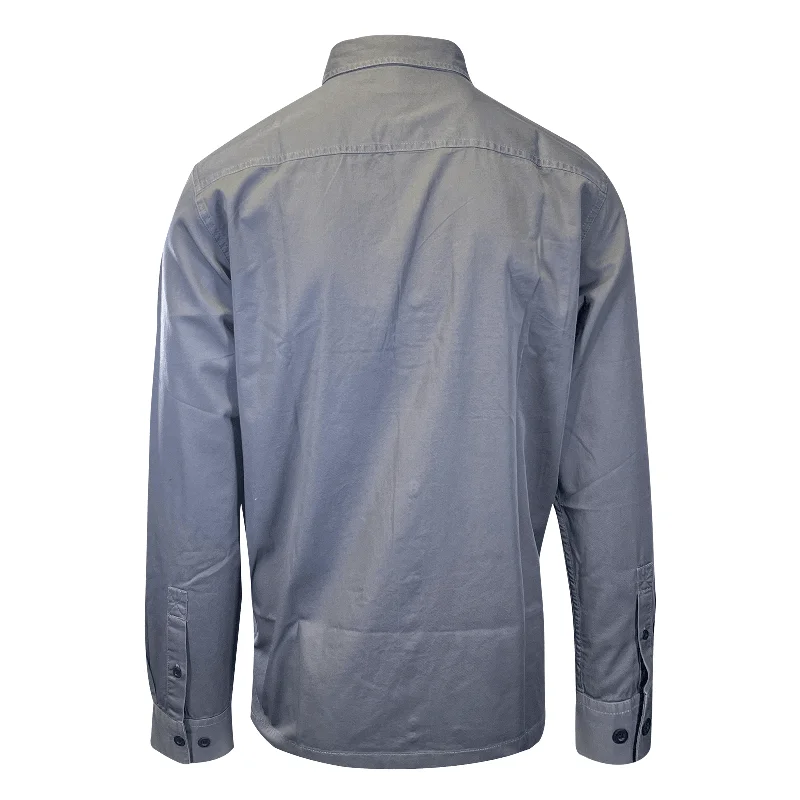 Branded  Men's Shirt Grey #1 Racing Logo Long Sleeve (S68)