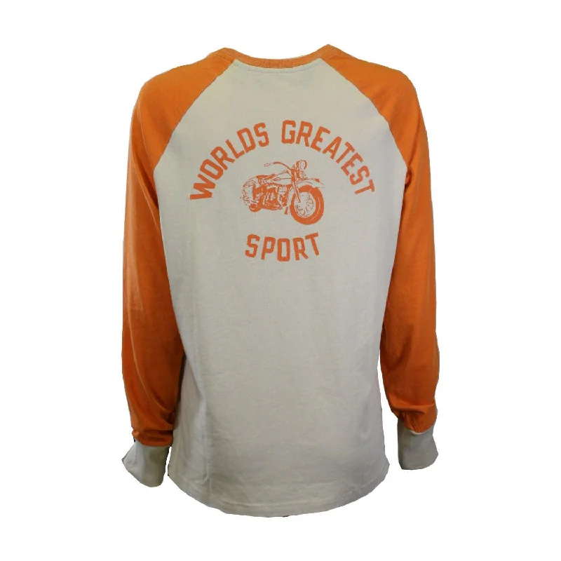 Branded Women's T-Shirt Orange World's Greatest Sport L/S Tee (S42)