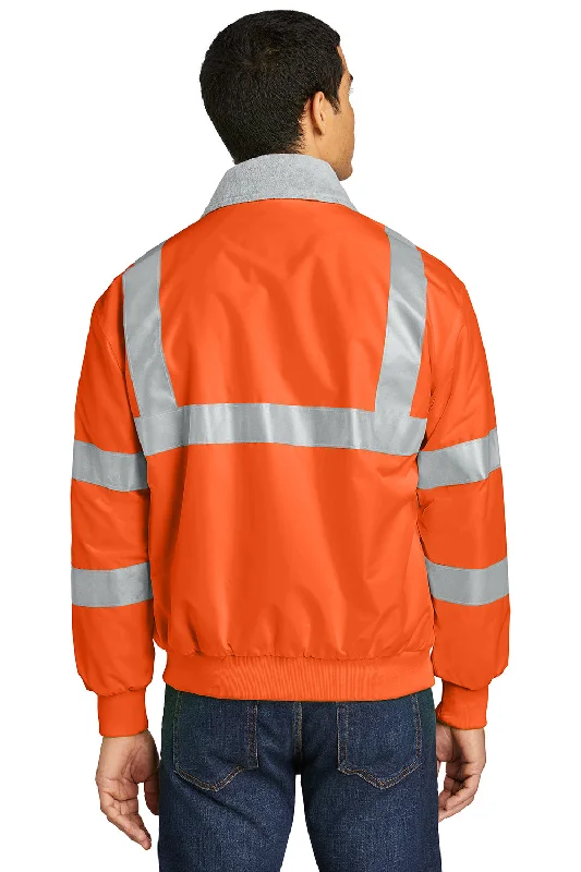 Port Authority Mens Challenger Wind & Water Resistant Full Zip Jacket - Safety Orange