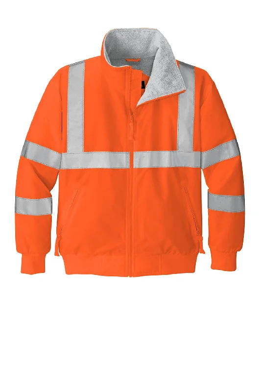 Port Authority Mens Challenger Wind & Water Resistant Full Zip Jacket - Safety Orange