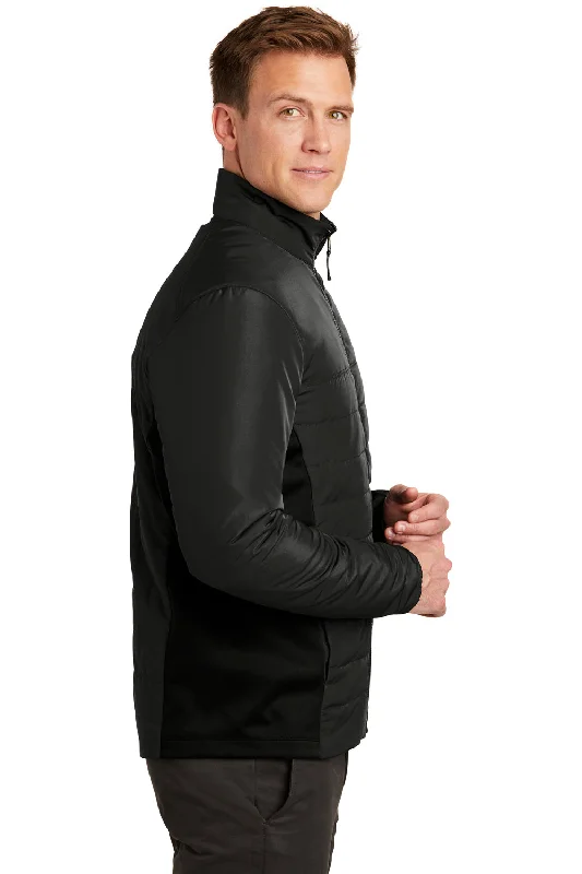 Port Authority Mens Collective Wind & Water Resistant Full Zip Jacket - Deep Black