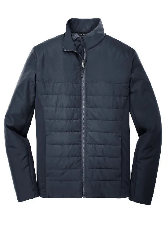 Port Authority Mens Collective Wind & Water Resistant Full Zip Jacket - River Navy Blue