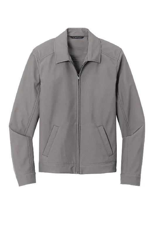 Port Authority Mens Mechanic Wind & Water Resistant Full Zip Soft Shell Jacket - Deep Smoke Grey