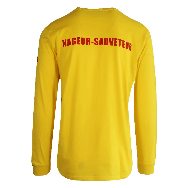 Quiksilver Men's T-Shirt Yellow Medoc Atlantique Text L/S (S02)