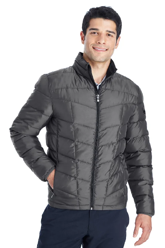 Spyder Mens Pelmo Puffer Full Zip Jacket - Polar Grey