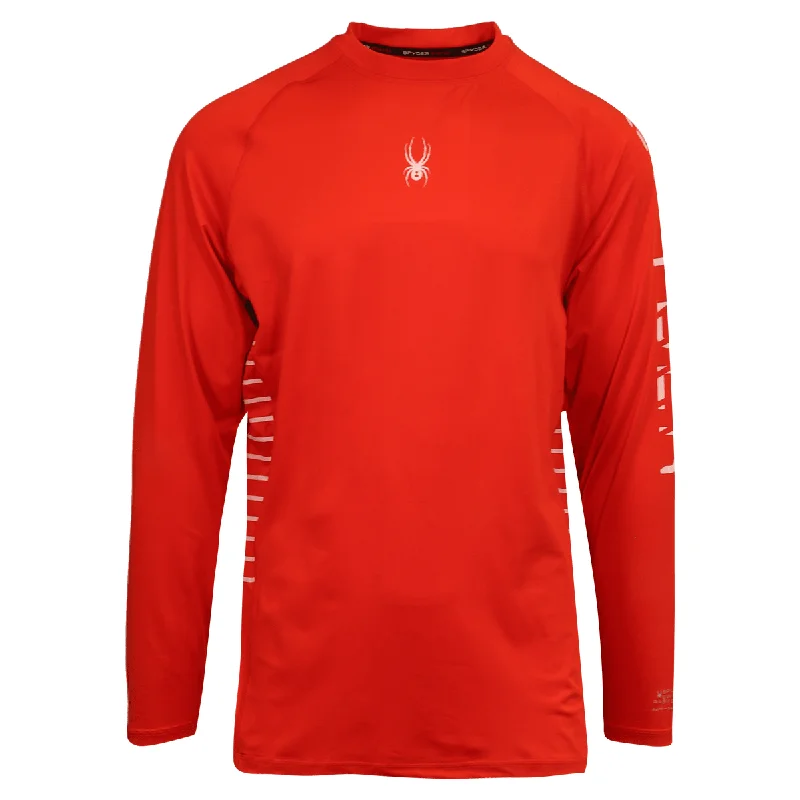 Spyder Men's T-Shirt UPF30+ Rash Guard Long Sleeve