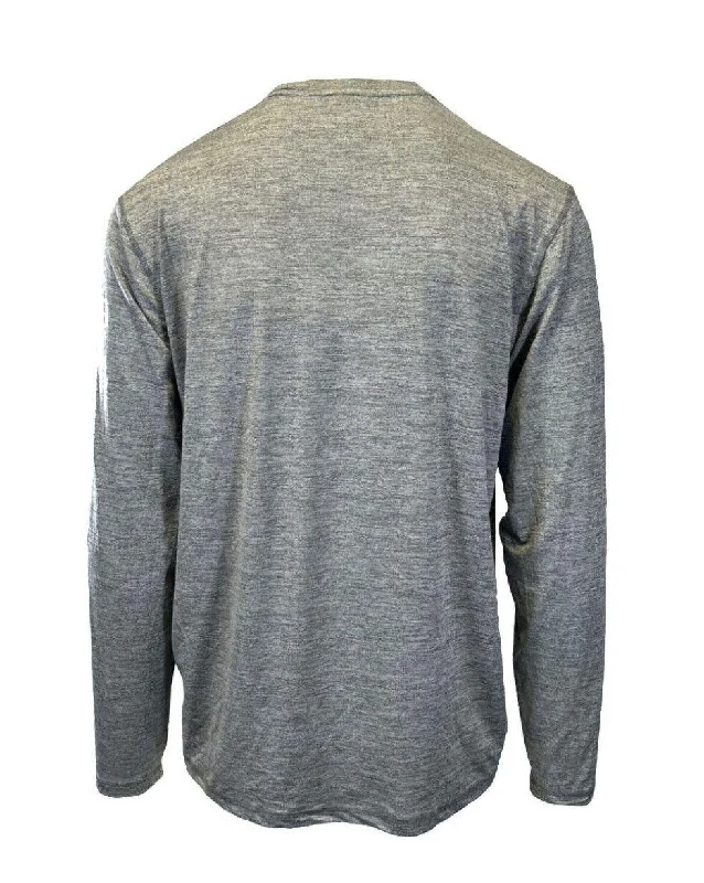 Spyder Swim Men's T-Shirt Heather Grey UPF50+ Rash Guard L/S (S02)