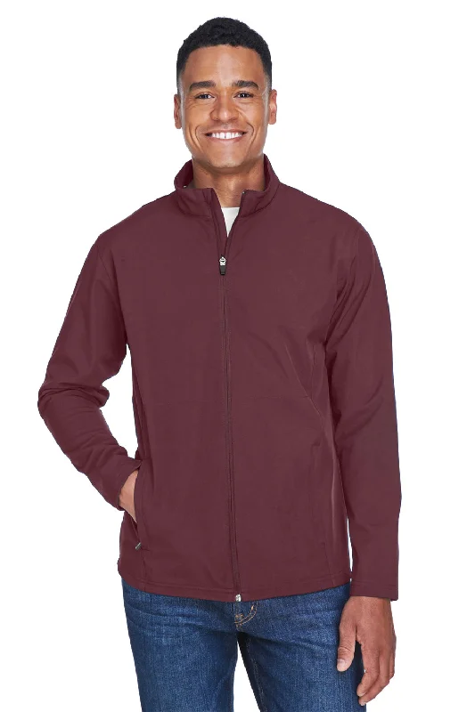 Team 365 Mens Leader Windproof & Waterproof Full Zip Jacket - Dark Maroon