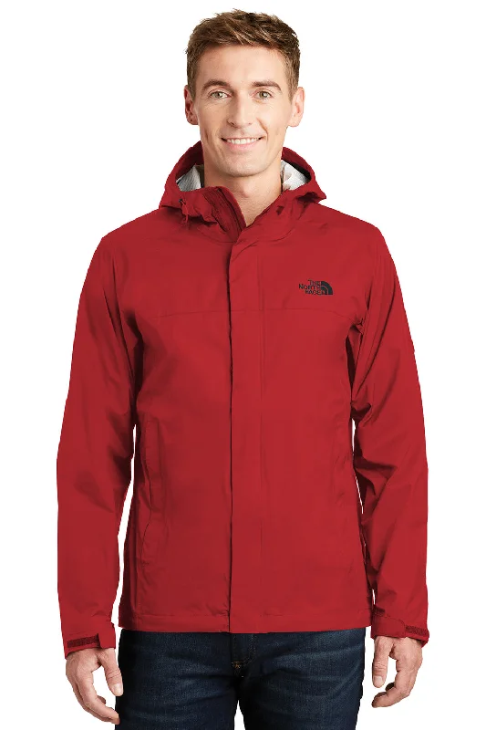 The North Face Mens DryVent Windproof & Waterproof Full Zip Hooded Jacket - Rage Red - Closeout