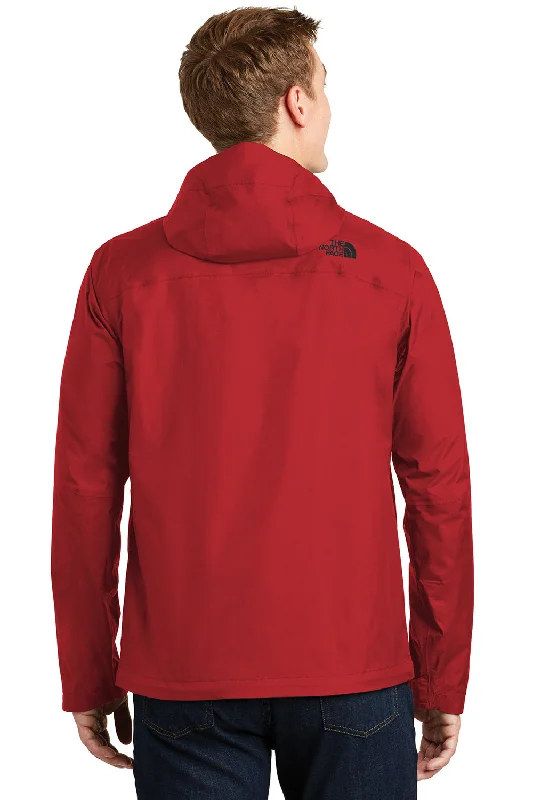 The North Face Mens DryVent Windproof & Waterproof Full Zip Hooded Jacket - Rage Red - Closeout