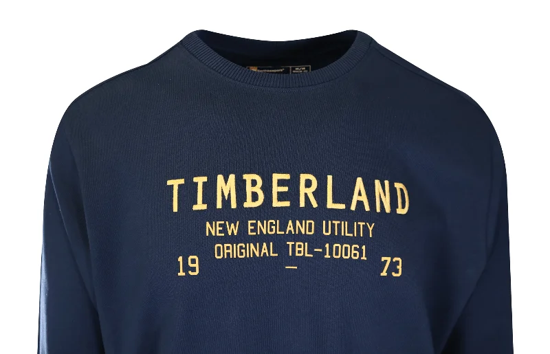 Timberland Men's Sweatshirt Navy New England Utility L/S Sweatshirt (S04)