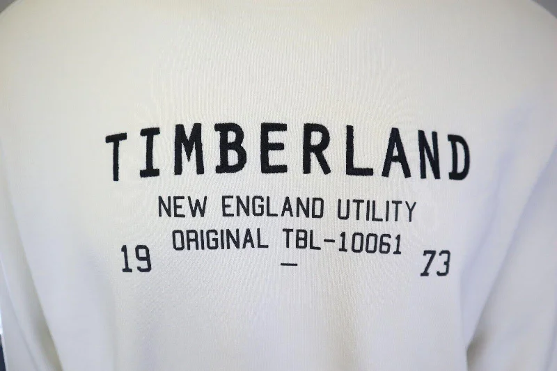 Timberland Men's Sweatshirt White New England Utility L/S Sweatshirt (S03)