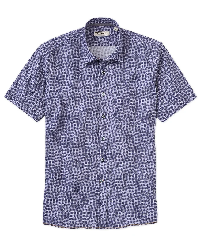 Basketweave Ikat Sport Shirt