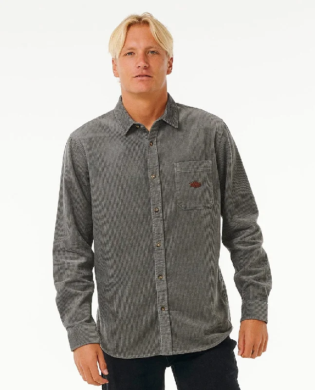 Classic Surf Cord Shirt - Charcoal Grey