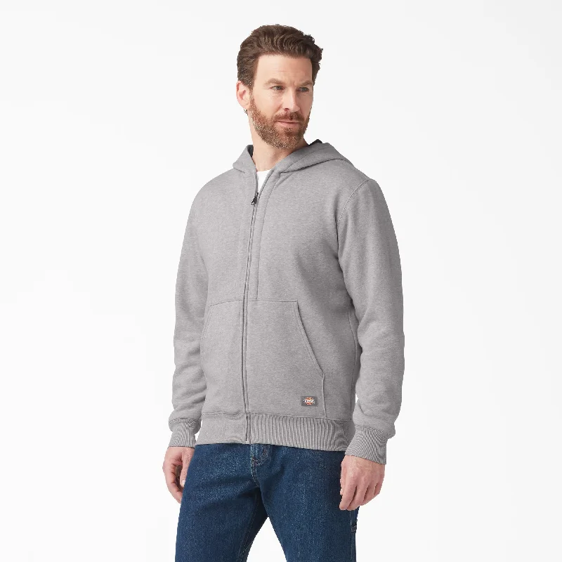 Dickies Men's Thermal Lined Full Zip Fleece Hoodie