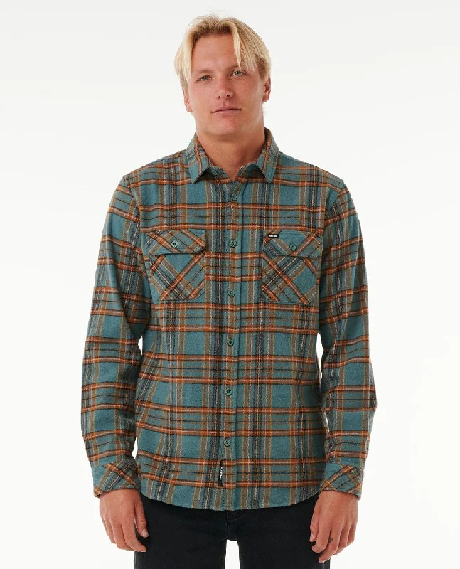 Griffin Flannel Shirt - Bluestone