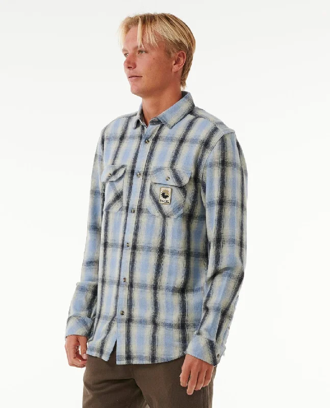 Saltwater Culture Flannel Shirt - Sparky Blue