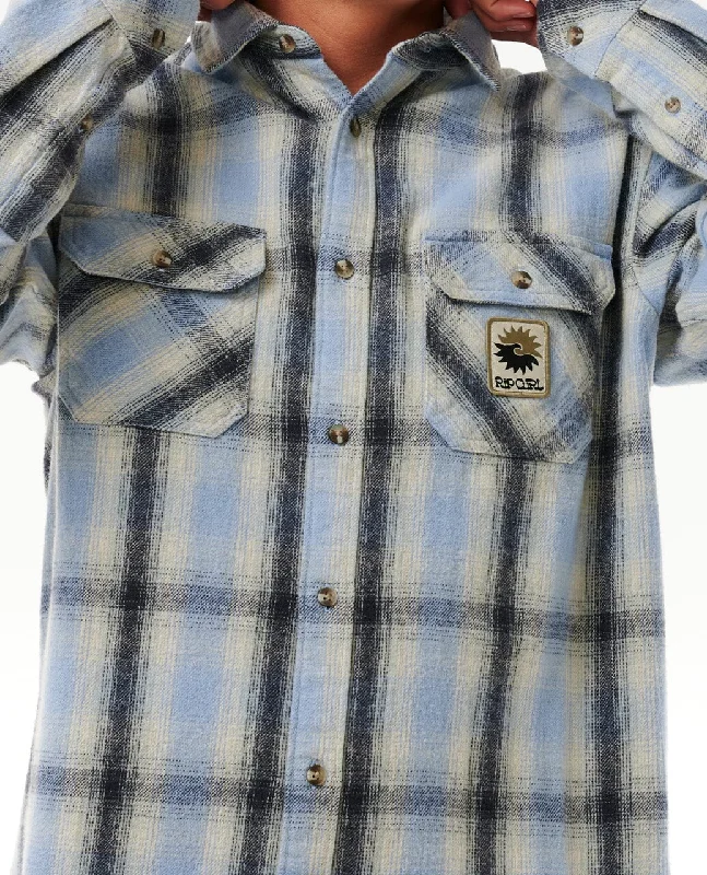 Saltwater Culture Flannel Shirt - Sparky Blue