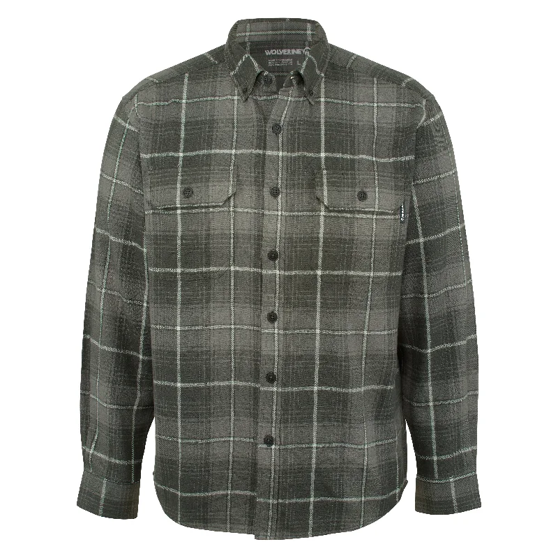 Wolverine Men's Glacier Heavyweight Long Sleeve Flannel Shirt