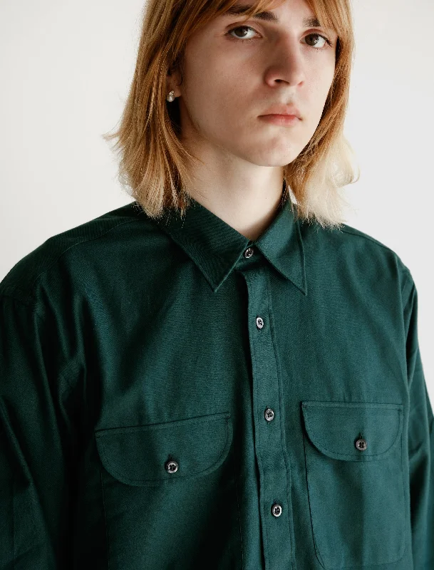 Double Pocket Shirt Jag Green Flannel