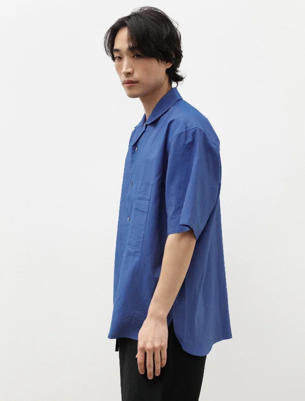 Camp Collar Shirt C Blue