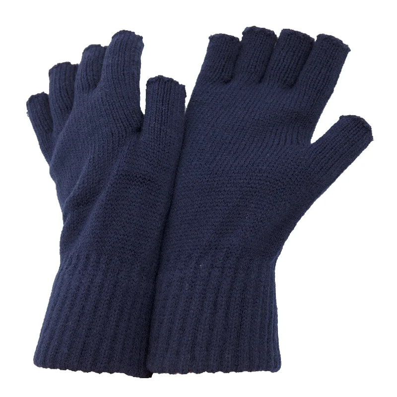 FLOSO Mens Fingerless Winter Gloves