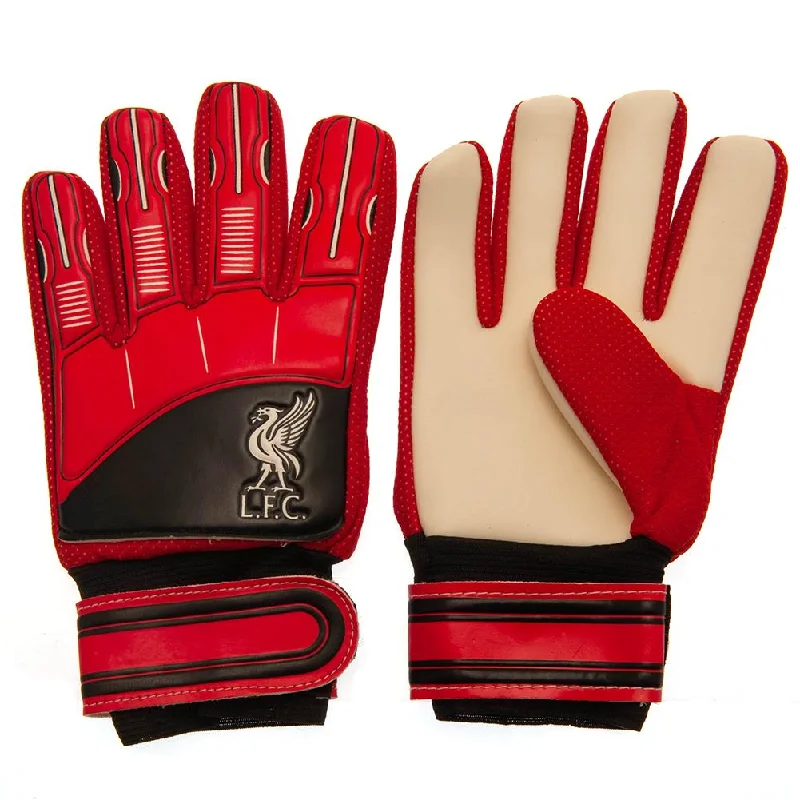 Liverpool FC Childrens/Kids Crest Goalkeeper Gloves