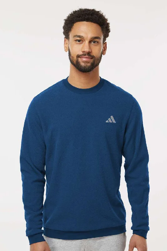 Adidas Mens Crewneck Sweatshirt - Collegiate Navy Blue - NEW