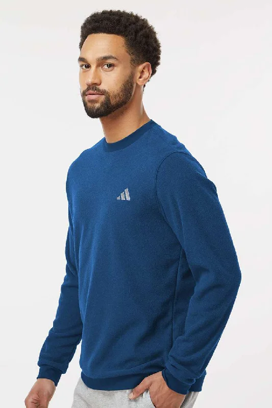 Adidas Mens Crewneck Sweatshirt - Collegiate Navy Blue - NEW