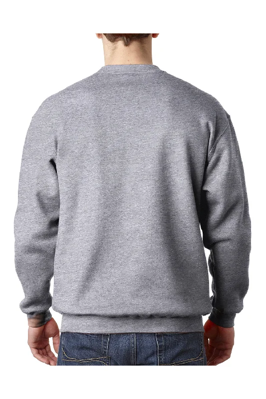 Bayside Mens USA Made Crewneck Sweatshirt - Dark Ash Grey