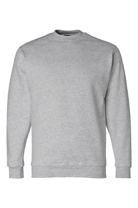 Bayside Mens USA Made Crewneck Sweatshirt - Dark Ash Grey