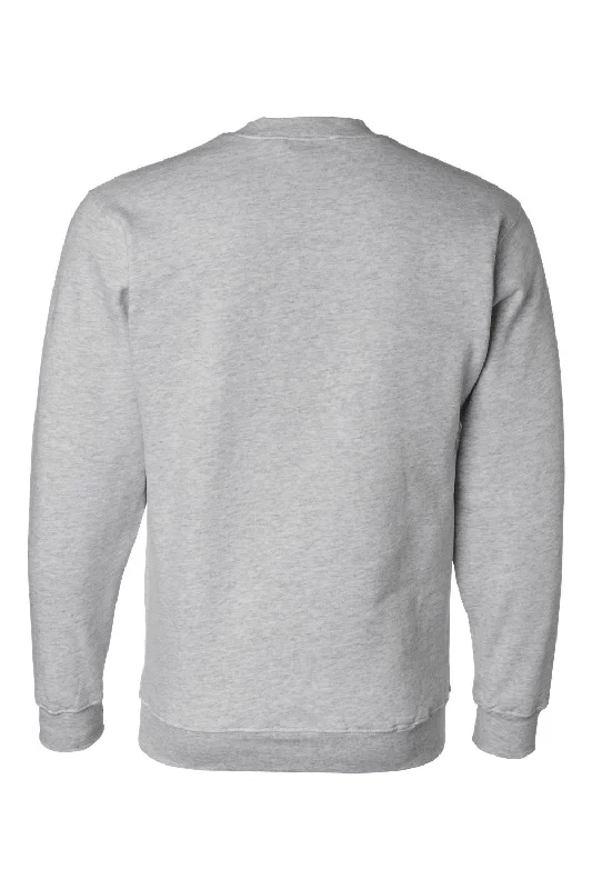 Bayside Mens USA Made Crewneck Sweatshirt - Dark Ash Grey